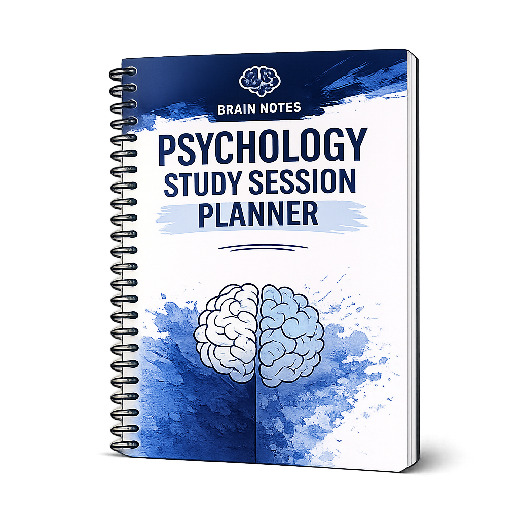 🗓️ Psychology Study Session Planner