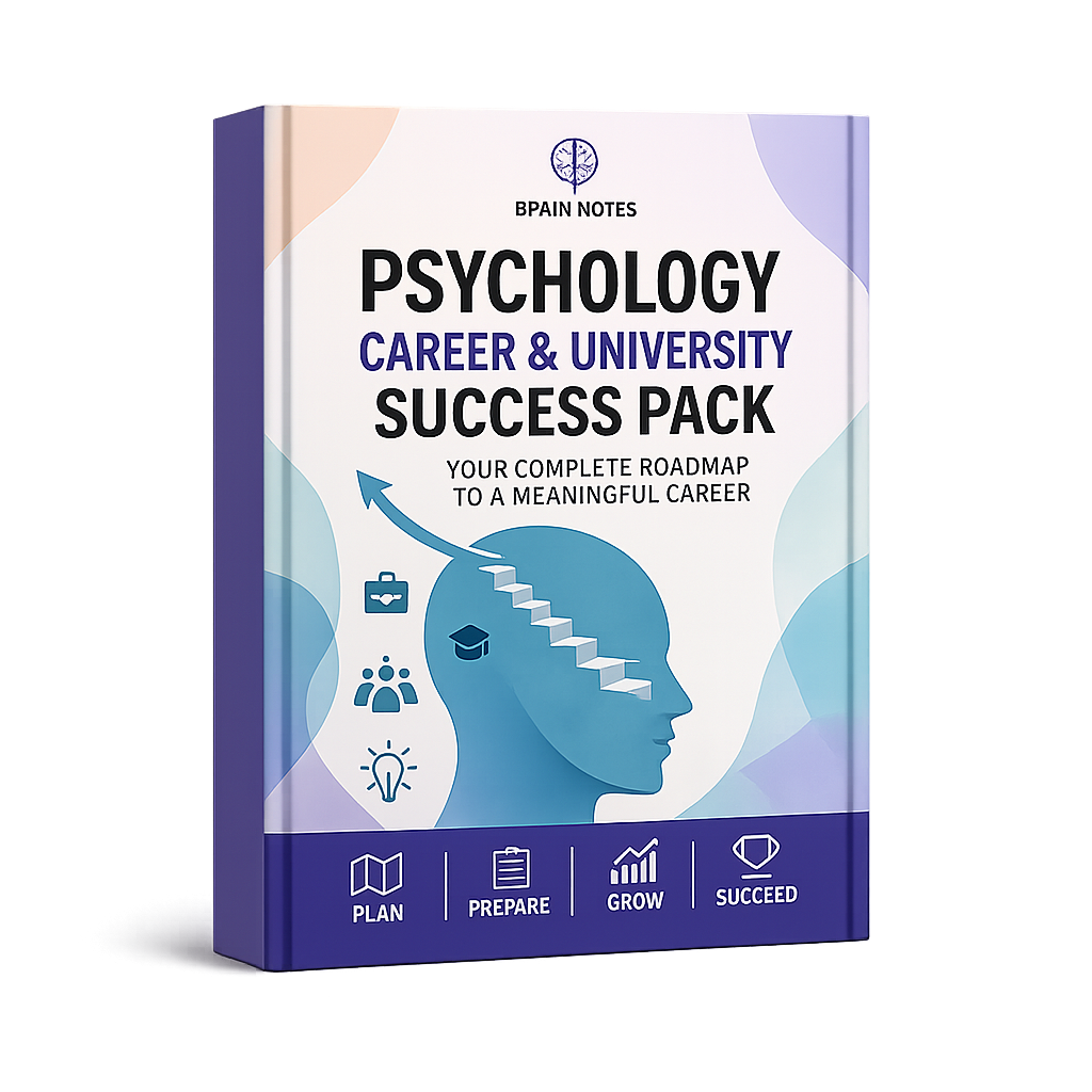 🎓 Psychology Career & University Success Pack
